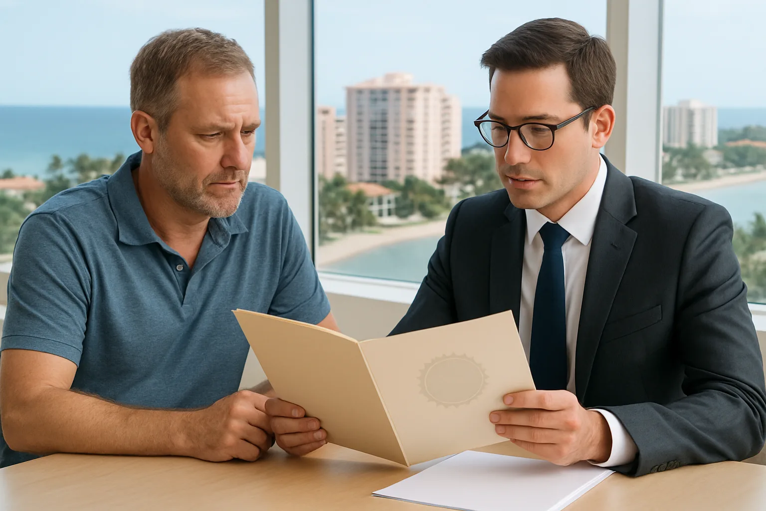 Florida timeshare lien release documents reviewed in a Boca Raton legal consultation